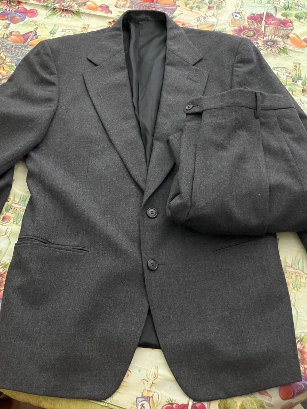 VTG Ermengildo Zegna 2pc Wool Blend 50 Euro Soft Suit Italy Old Money